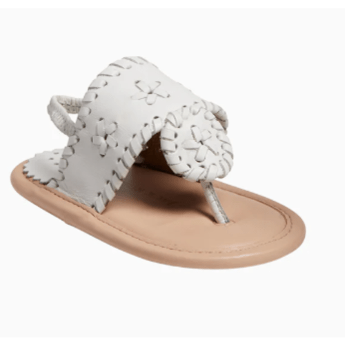 9-12 Months, Baby Jacks Flat Sandal - White