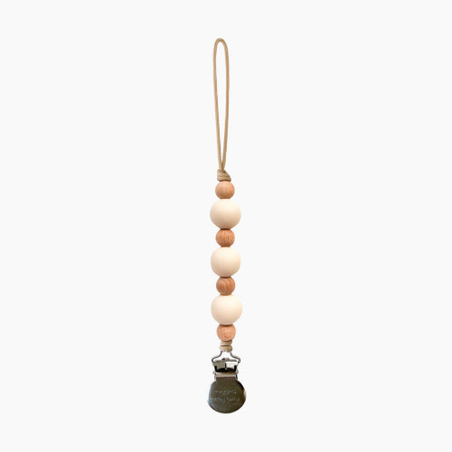 Pretty Please Teethers Zion Classic Pacifier Clip - Ivory