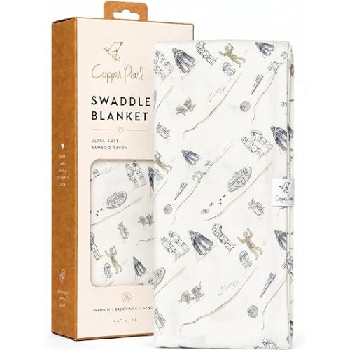 Copper Pearl Large Premium Knit Baby Swaddle Receiving Blanket Tatooine