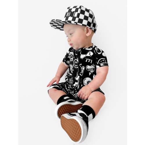 Bamboo Zippy Shortie in Cool Kid [Midnight Edition]