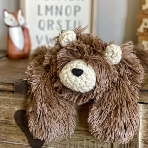 Brown Bear Lovey Security Blanket