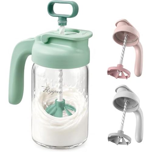 Glass Breast Milk Pitcher, Baby Formula Mixing Pitcher - 24oz Green