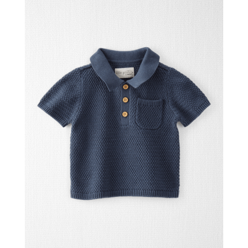 Baby Organic Cotton Sweater Knit Polo - Little Planet | Carter's