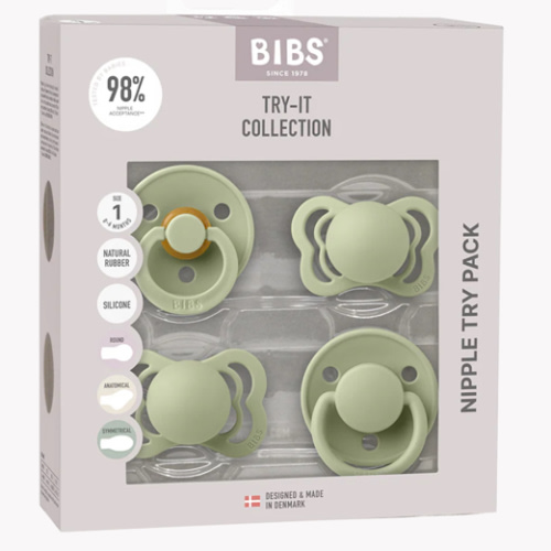 New Baby Pacifier Try-It Collection - Sage