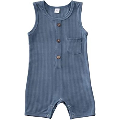 iddolaka Newborn Summer Baby Boy Girl Rompers Bodysuit Jumpsuit Playsuit One Piece Outfit Clothes