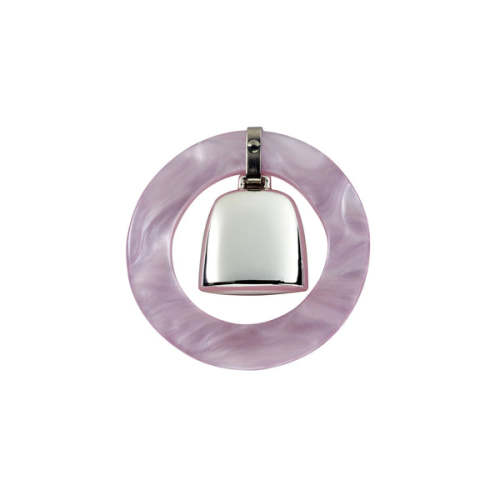 Teething Ring & Rattle in Sterling Silver | Over The Moon