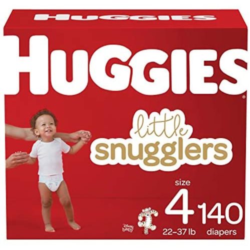 Huggies Little Snugglers, Baby Diapers Size 4, 140 Ct