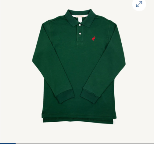 Long Sleeve Prim & Proper Polo & Onesie - Palmetto Pearl with Nantucke