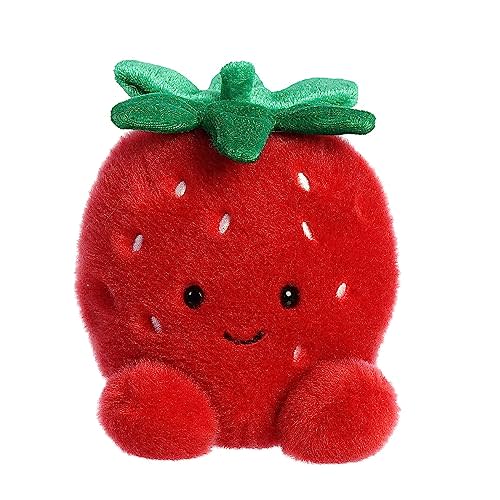Aurora Palm Pals 4.5" Juicy Strawberry Adorable Plush | Bean-filled understuffed bodies with collectible personalities