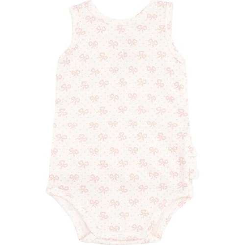 Ruffle Tank Bubble, Vintage Mini Bows, Ivory - Angel Dear | Maisonette