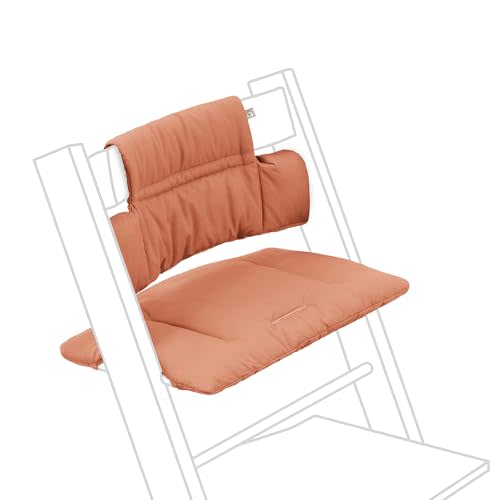 Stokke Tripp Trapp Classic Cushion 2, Terracotta - Pair with Tripp Trapp Chair or High Chair for Support & Comfort - Machine Washable