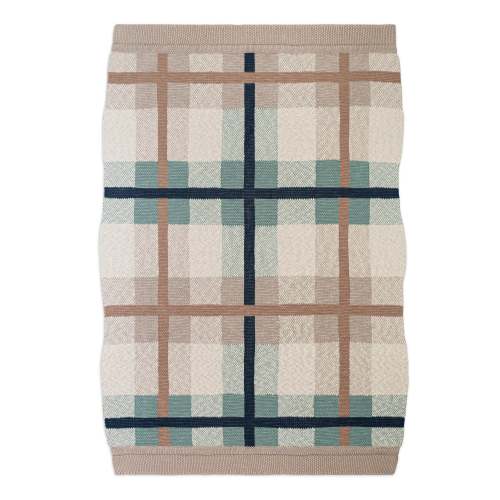 Charlie Farmhouse Knitted Plaid Baby Blanket