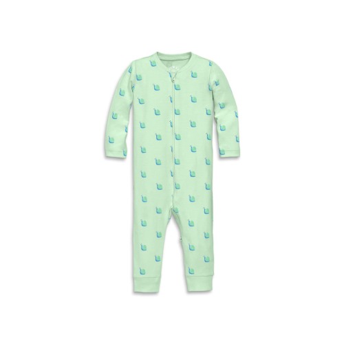 Baby Organic Zip Romper In Baby Bugs