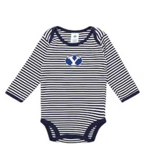 Infant Oval Y Striped BYU One-Piece - Creative Knitwear