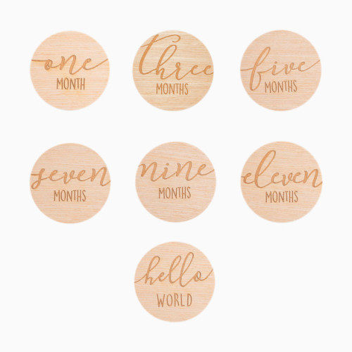 Pearhead Wooden Milestone Props - Round