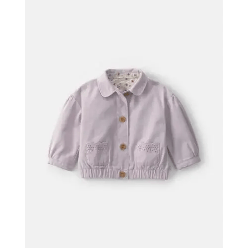 Baby Girl Twill Bomber Jacket - Purple - OshKosh B'gosh | Carter's