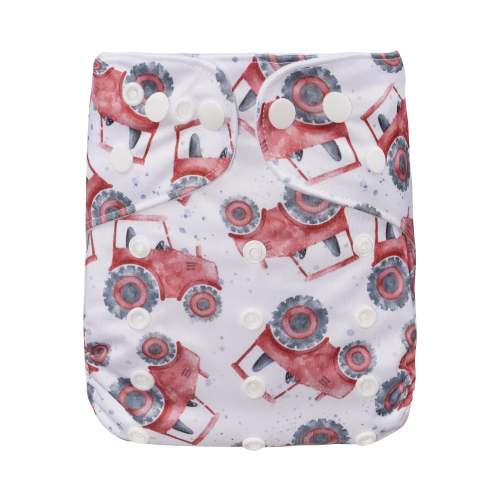 Little Red Tractor Cloth Nappy | One Size Fits Most