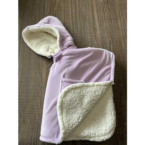 Purple, Car Seat Poncho: Winter Coat, Removable Hood & Pocket
