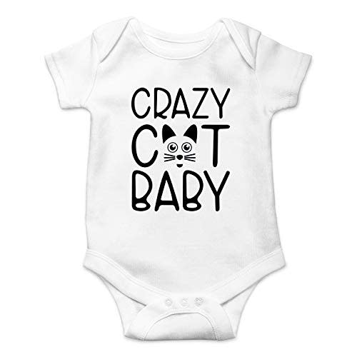 Crazy Cat Baby - Funny Baby Essentials Bodysuit - Newborn Outfit Boy Cute Baby Girl Clothes