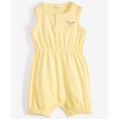 Baby Girls Terry Cloth Embroidered Butterfly Sunsuit, Created for Macy's