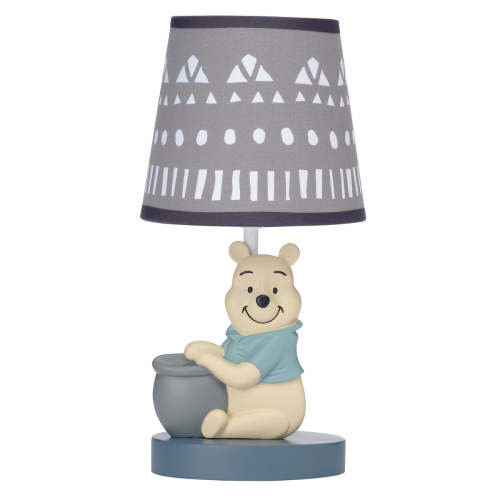Disney Baby Forever Pooh Gray Lamp with Shade & Bulb – Lambs & Ivy