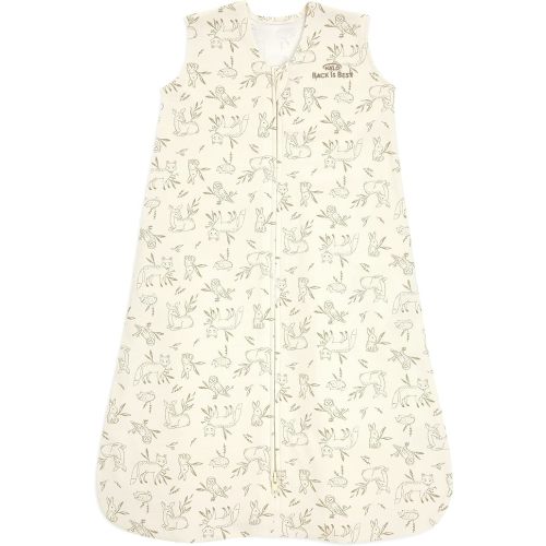 HALO Sleepsack, 100% Cotton Wearable Blanket, Swaddle Transition Sleeping Bag, TOG 0.5, Lullaby Forest, Medium, 6-12 Months