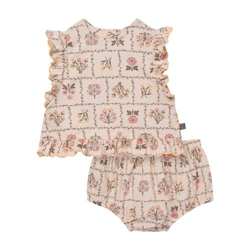 Modern Moments by Gerber Baby Girl Bloomer Outfit Set, 2-Piece, Sizes 0/3 Months - 24 Months