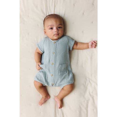 COTTON MUSLIN ROMPER SUIT
