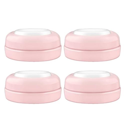 Maymom Screw Lids Aka Travel Caps with Rewritable Sealing Disc Compatible with Avent, Maymom Wide Mouth Bottles; Cap Replace Avent Natural Bottle Sealing Ring and Sealing Disc, 4pcs. (Pink)