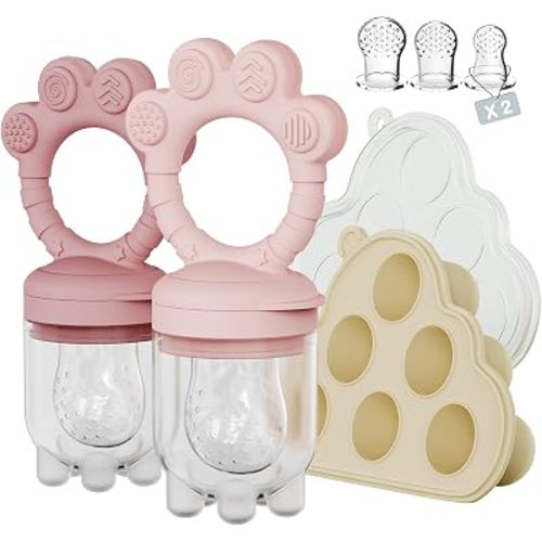 Baby Fruit Feeder，Breastmilk Popsicle Molds，Perfect for Teething Relief