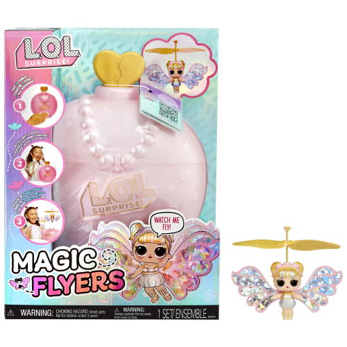 LOL Surprise Magic Flyers: Sky Starling- Hand Guided Flying Doll, Collectible Doll, Touch Bottle Unboxing, Toy Gift for Girls Age 6+