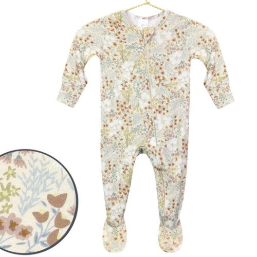 Pearl Zipper Footies