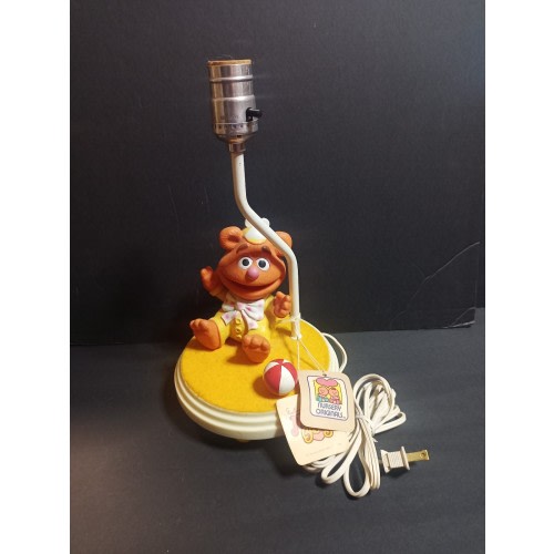 Jim Henson Muppet Babies Nursery Lamp Fozzie Bear Vintage 1984