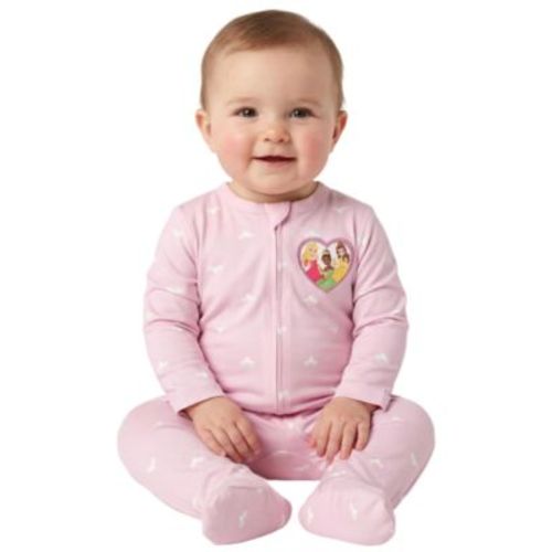 Baby Girl Princess Sleep & Play Coverall