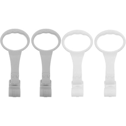 4Pcs Baby Pull Up Rings for Playpen & Crib, Portable Infant Walking Assistant with Safety Stand, Universal Training Tool for Early Walking Practice, Playpen Accessories