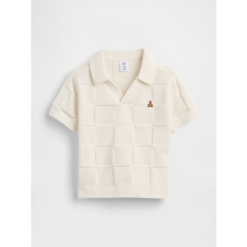 Baby & Toddler Johnny-Collar Checkered Sweater