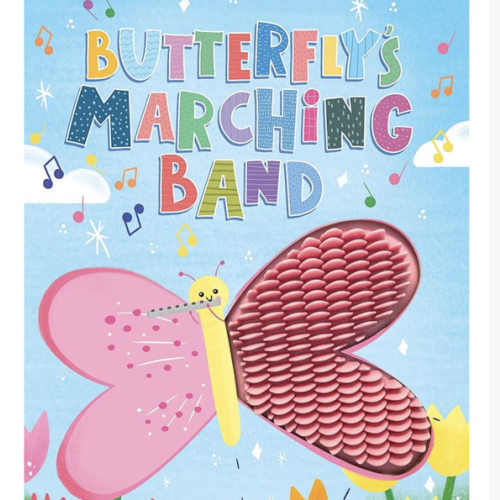 Butterfly's Marching Band - Silicone Touch and Feel Board Book - Sensory Board Book