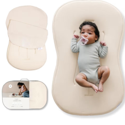 Lounger Curve + Muslin Cover Set | Natural