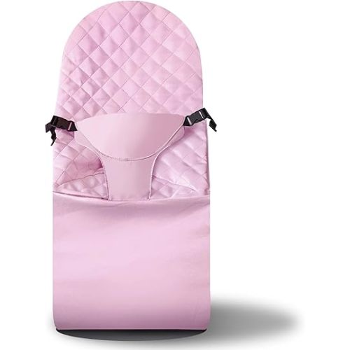Fabric Seat for Bouncer - for BabyBjorn Replacement Cover Compatible with BabyBjörn Bouncer Bliss, Soft Breathable Machine Washable (Pink, Only Seat Cover)