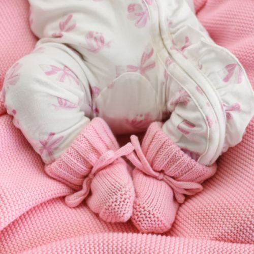 Knitted Booties | Marshmallow – Little and Fern