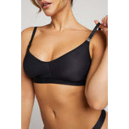 Silky Nursing Bra in Black | Black Maternity Bra - Negative Underwear