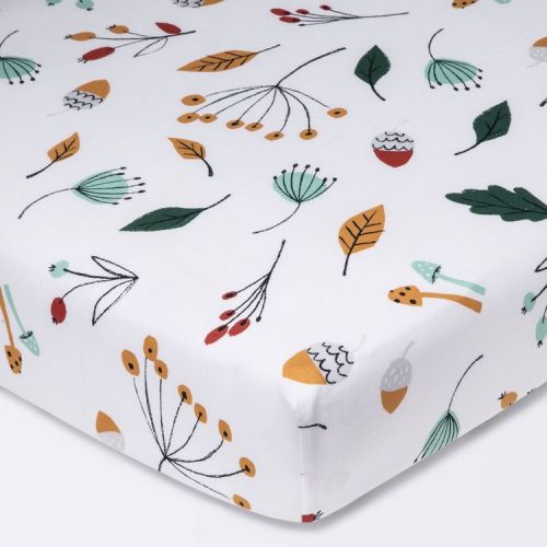 Cotton Fitted Crib Sheet Foliage - Cloud Island™