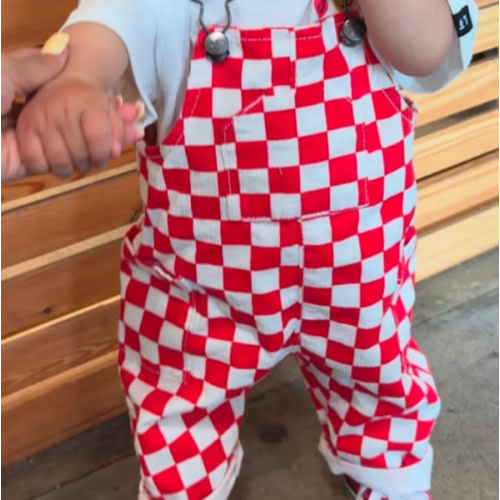 Red Checkered Overalls