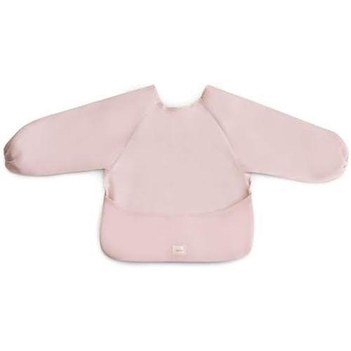 mushie Babero de manga larga para bebé, resistente al agua, ajustable, para edades de 6 a 24 meses