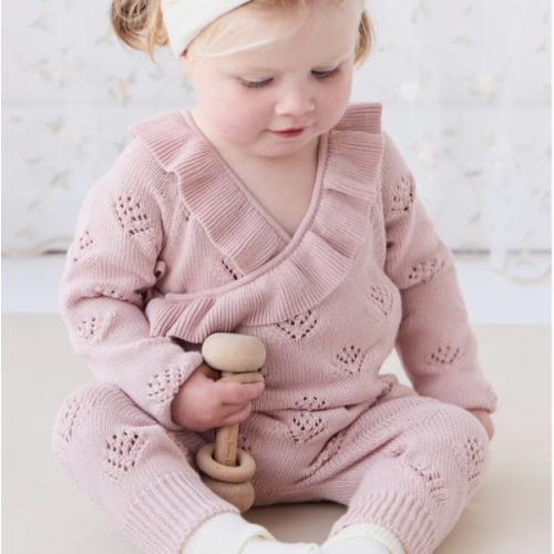 Lilah Onepiece - Ballet Pink Marle – Jamie Kay USA