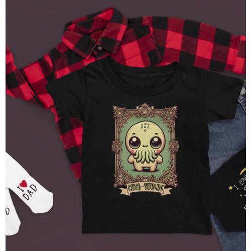 Funny Cthulhu Baby Toddler Shirt | Cute Unique Halloween Baby Shower Gift, Weird Horror Gift, Cutethulhu