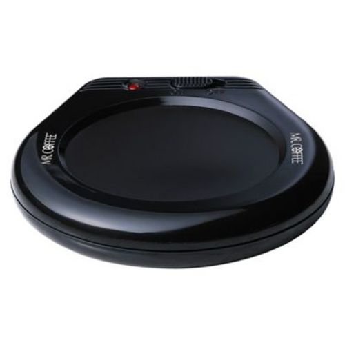 Mr. Coffee Mug Warmer Black: Metal Cup Warmer with Non-Skid Feet, Indicator Light, 17W, Includes Manual