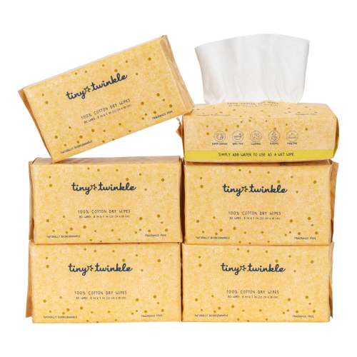 100% Pure Cotton Dry Wipes | Use Wet or Dry