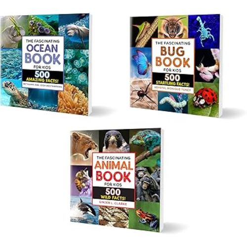 Fascinating Facts 3-Book Bundle: 1500 Incredible Facts for Kids About Animals, the Ocean, and Bugs