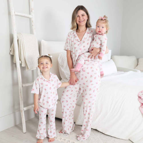 Women's Two Piece Flare Lounge Set | Rosy & Cozy